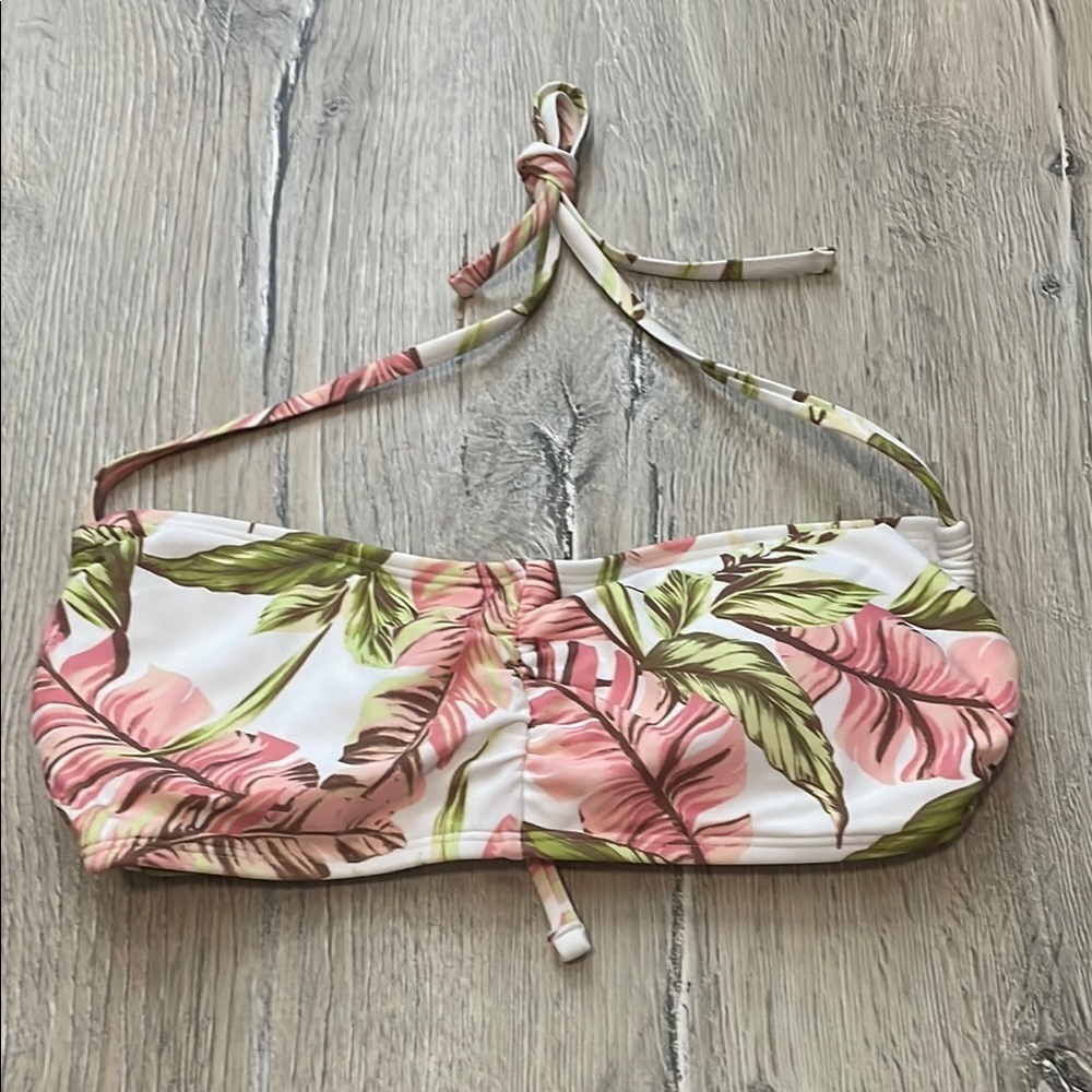 Tropical Print Bikini Top - Picture 1 of 5